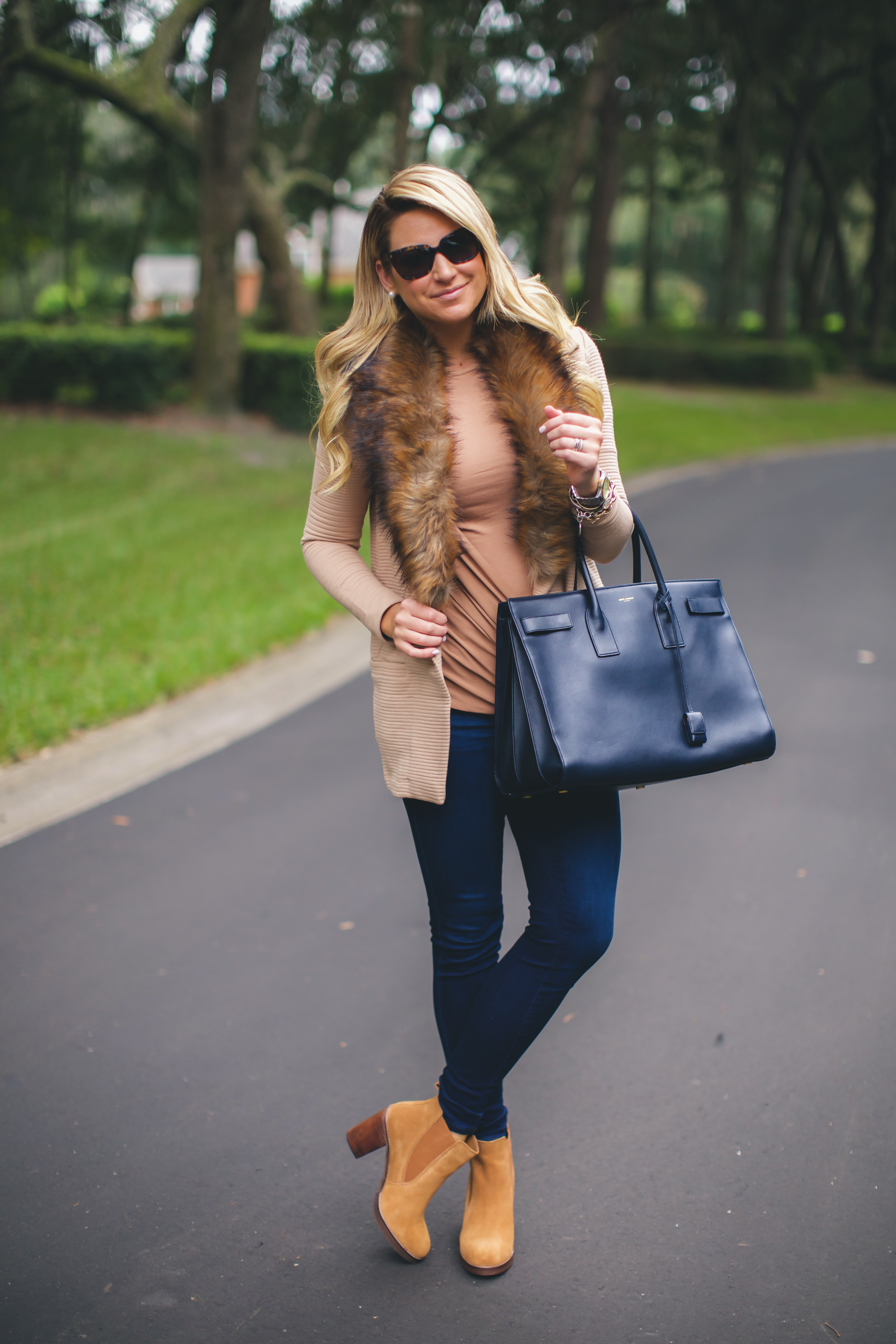 River island sales faux fur boots