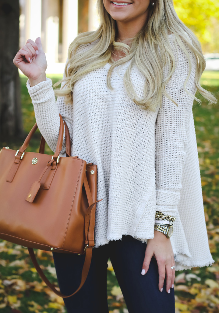 Free People Swing Sweater with Nordstrom Jeans Tory Burch Robinson Handbag and Dolce Vita Booties-12