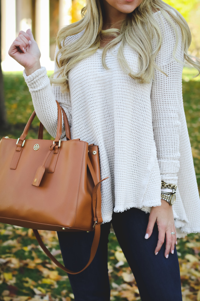 Free People Swing Sweater with Nordstrom Jeans Tory Burch Robinson Handbag and Dolce Vita Booties-13