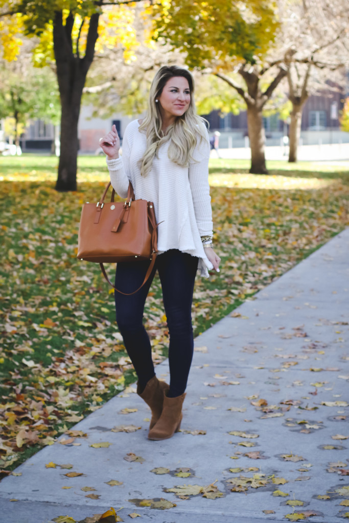 Free People Swing Sweater with Nordstrom Jeans Tory Burch Robinson Handbag and Dolce Vita Booties-3