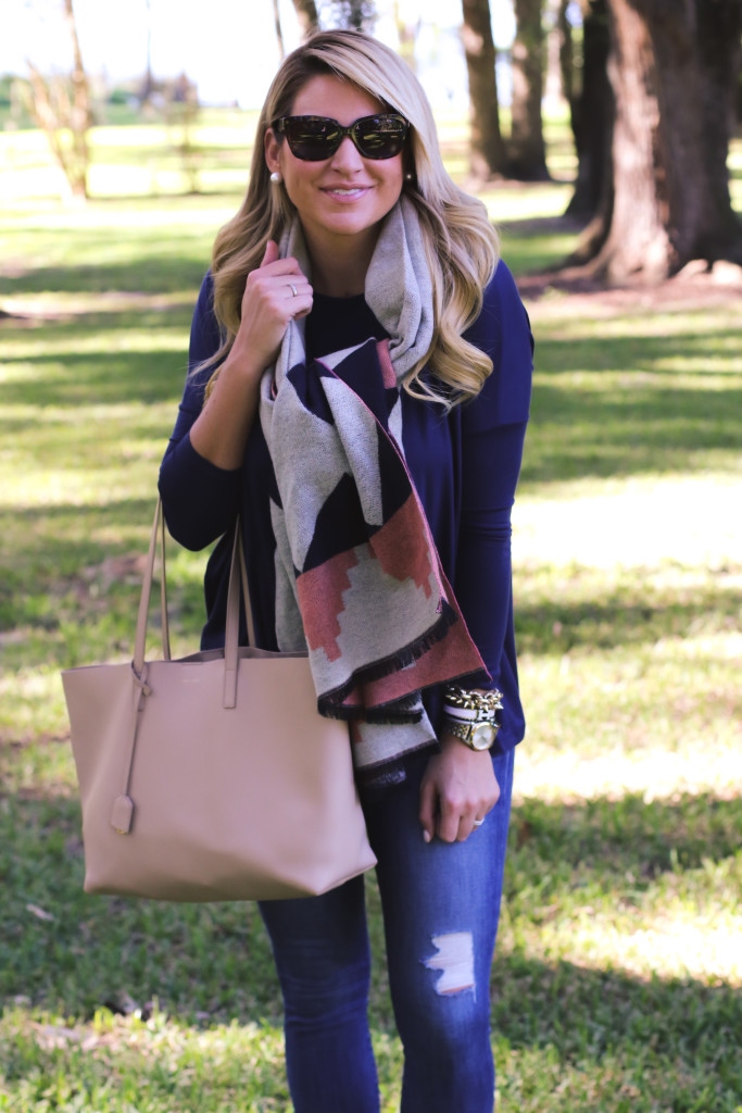 Outfit | Fall Piko Top + Scarf - SHOP DANDY | A florida based style and ...