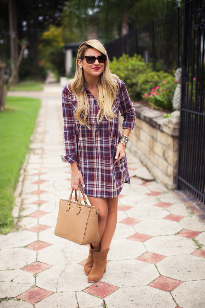Outfit | Plaid Shirtdress - SHOP DANDY | A florida based style and ...